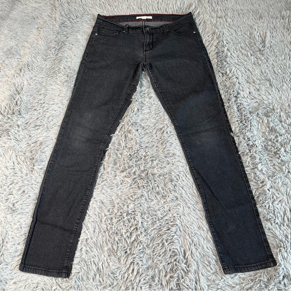 21 Denim Jeans Womens Size 28 Skinny Black Mid Rise